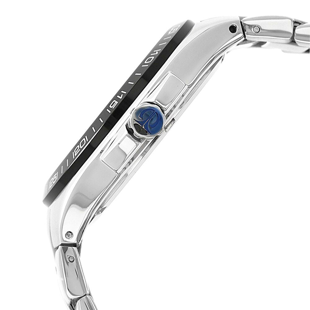 Titan Quartz Multifunction Black Dial Stainless Steel Strap Watch for Men-NM90041KM01