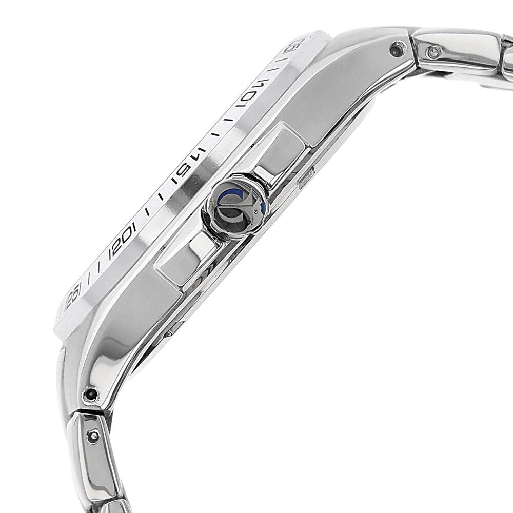 Titan Quartz Multifunction White Dial Stainless Steel Strap Watch for Men-NJ90041SM01