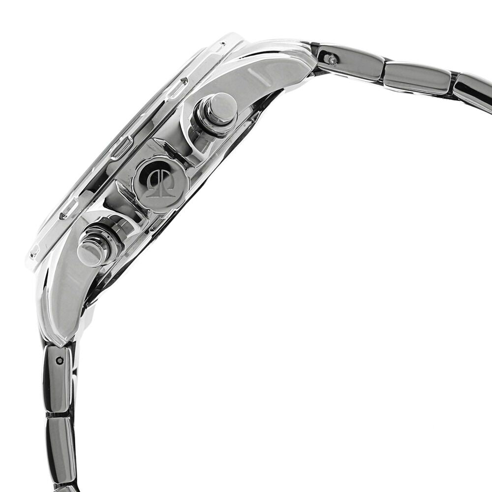 Titan Quartz Chronograph White Dial Metal Strap Watch for Men-90043KM01J