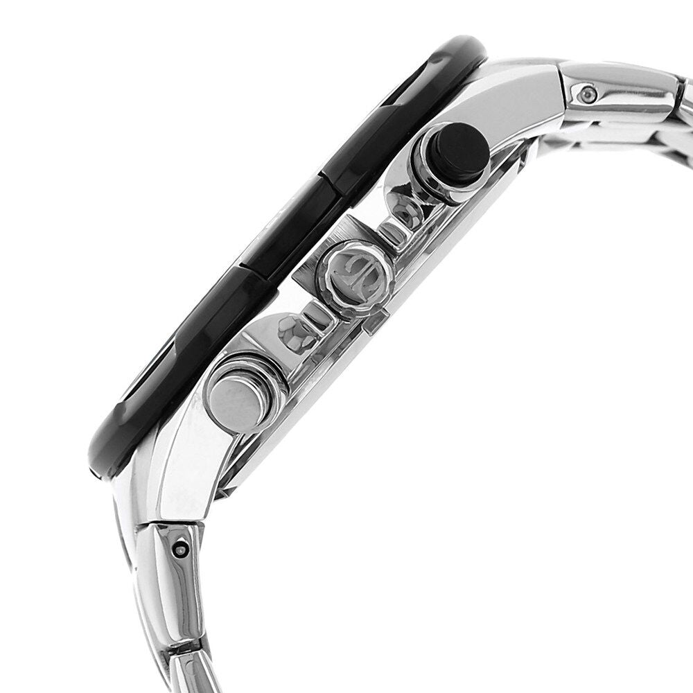 Titan Quartz Chronograph Black Dial Stainless Steel Strap Watch for Men-90044KM02