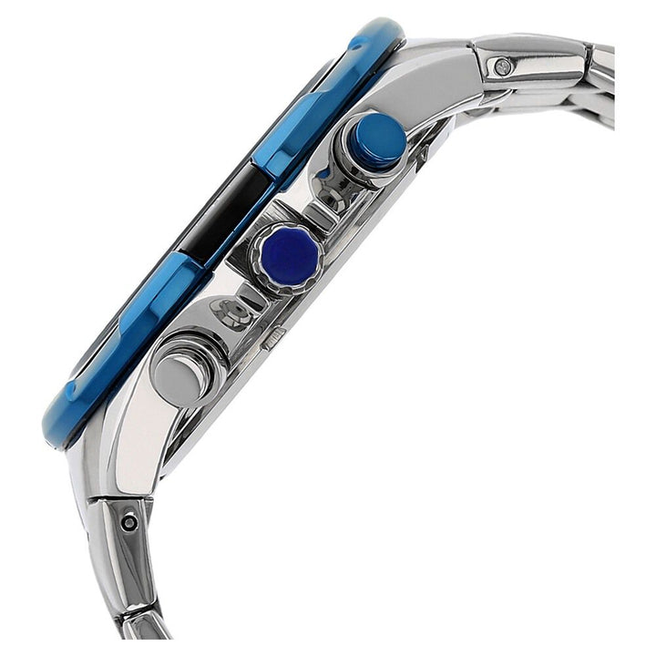 Titan Quartz Chronograph Blue Dial Stainless Steel Strap Watch for Men NS90044KM03