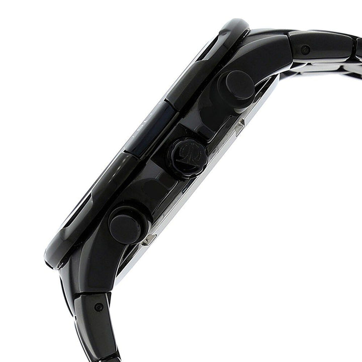 Titan Quartz Chronograph Black Dial Stainless Steel Strap Watch for Men-90044NM01