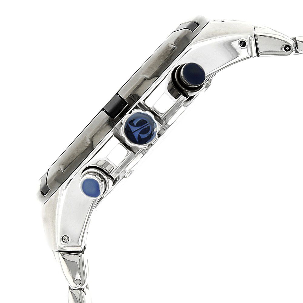 Titan Quartz Chronograph Silver Dial Stainless Steel Strap Watch for Men-90045KM01J