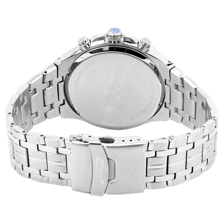 Titan Quartz Chronograph Black Dial Metal Strap Watch for Men-90045KM02J