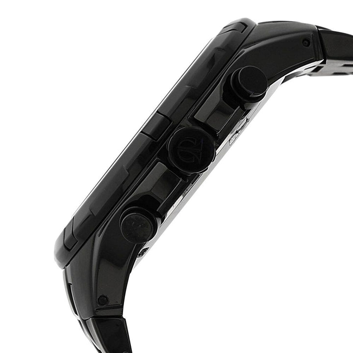 Titan Quartz Chronograph Black Dial Stainless Steel Strap Watch for Men-90045NM01J