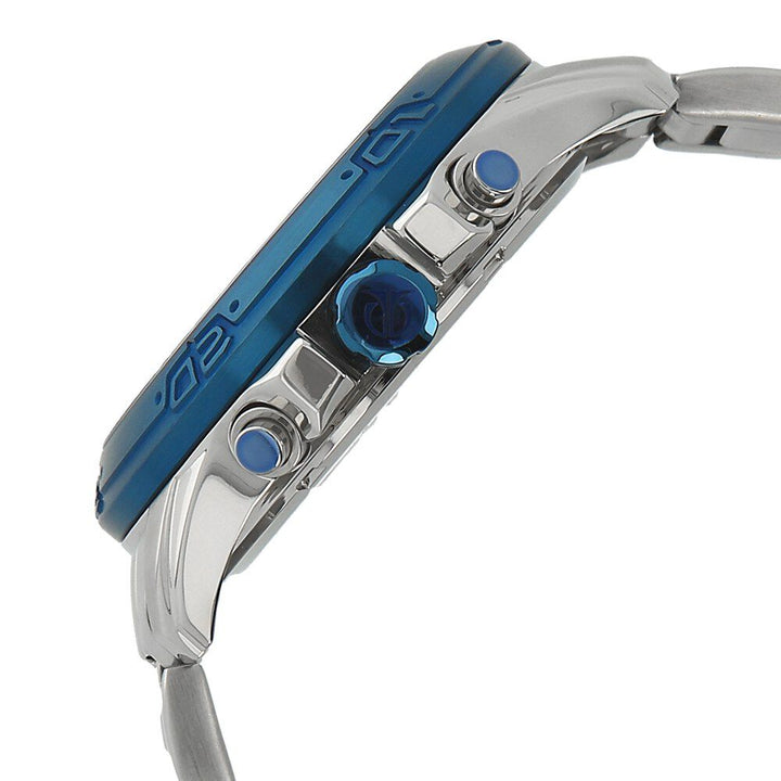 Titan Octane Blue Dial Chrono Stainless Steel Strap watch for Men-NM90047KM02