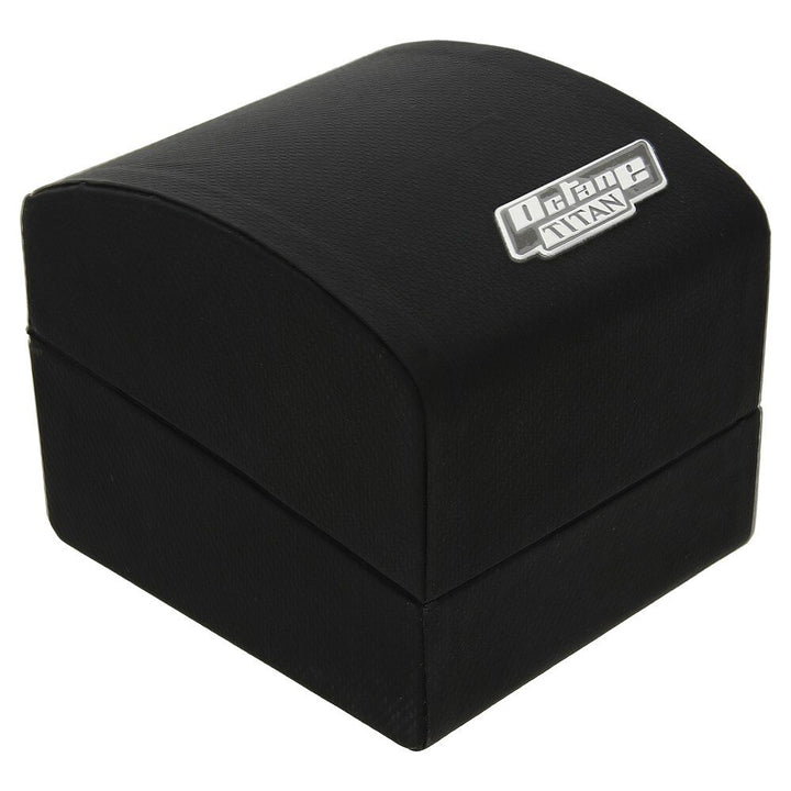 Titan Quartz Chronograph Black Dial Stainless Steel Strap Watch for Men-NS90047KM03