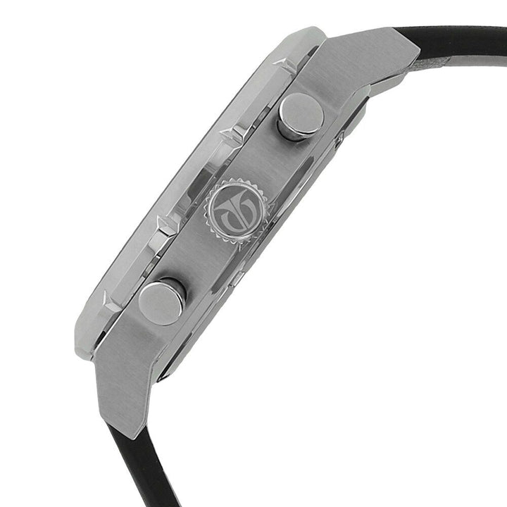 Titan Quartz Analog with Date Black Dial Leather Strap Watch for Men-90050SL02J