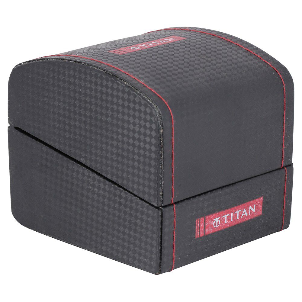 Titan Quartz Analog with Date Black Dial Stainless Steel Strap Watch for Men NQ90053NM01