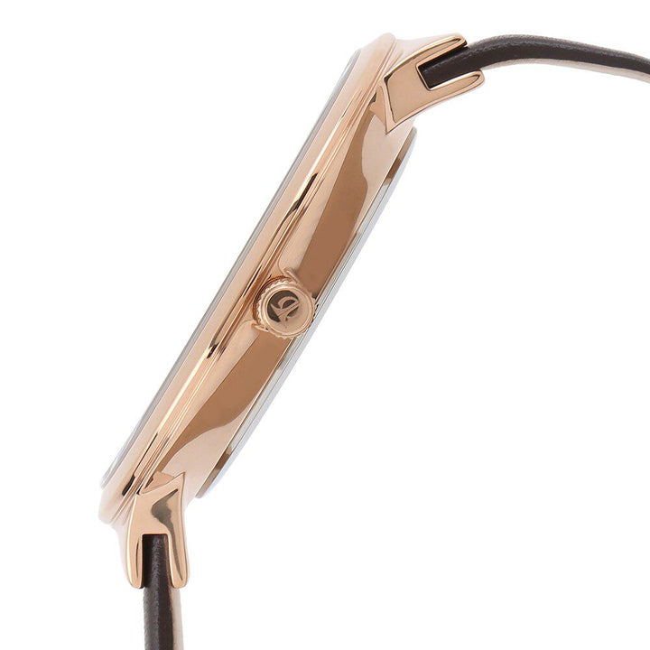 Titan Quartz Analog with Date Brown Dial Leather Strap Watch for Men-NN90053WL01