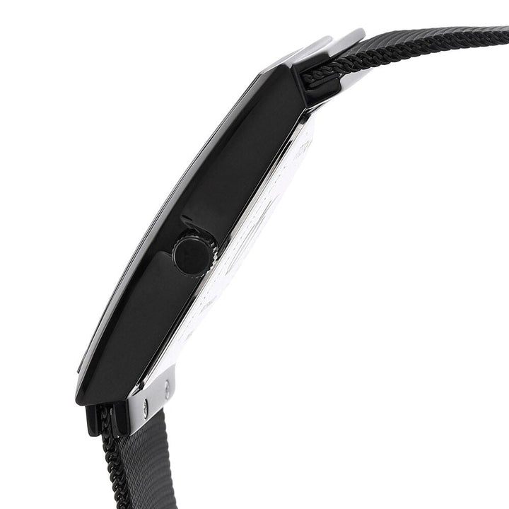 Titan Quartz Analog with Date Black Dial Stainless Steel Strap Watch for Men NS90076NM01