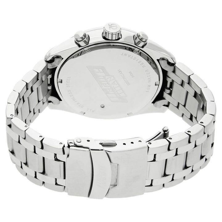 Titan Quartz Chronograph White Dial Stainless Steel Strap Watch for Men NS90077KM01