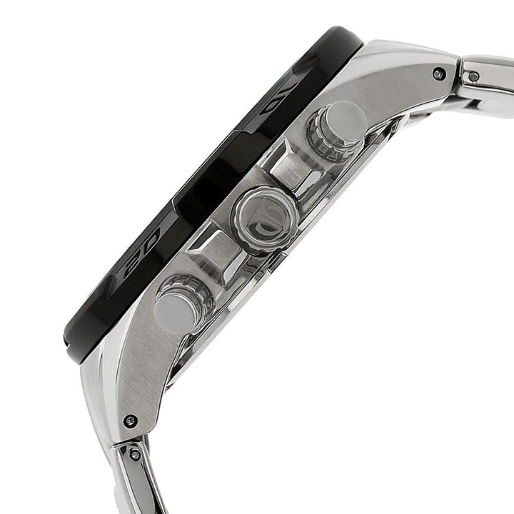 Titan Quartz Chronograph White Dial Stainless Steel Strap Watch for Men-NS90079KM01