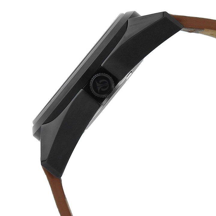 Titan PURPLE PAST MODERN Green Dial Quartz Multifunction Leather Strap watch for Men-90084NL01