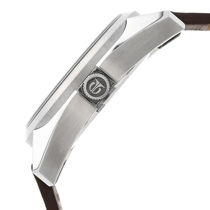 Titan Purple Past Modern Black Dial Quartz Multifunction Leather Strap watch for Men-90084SL01