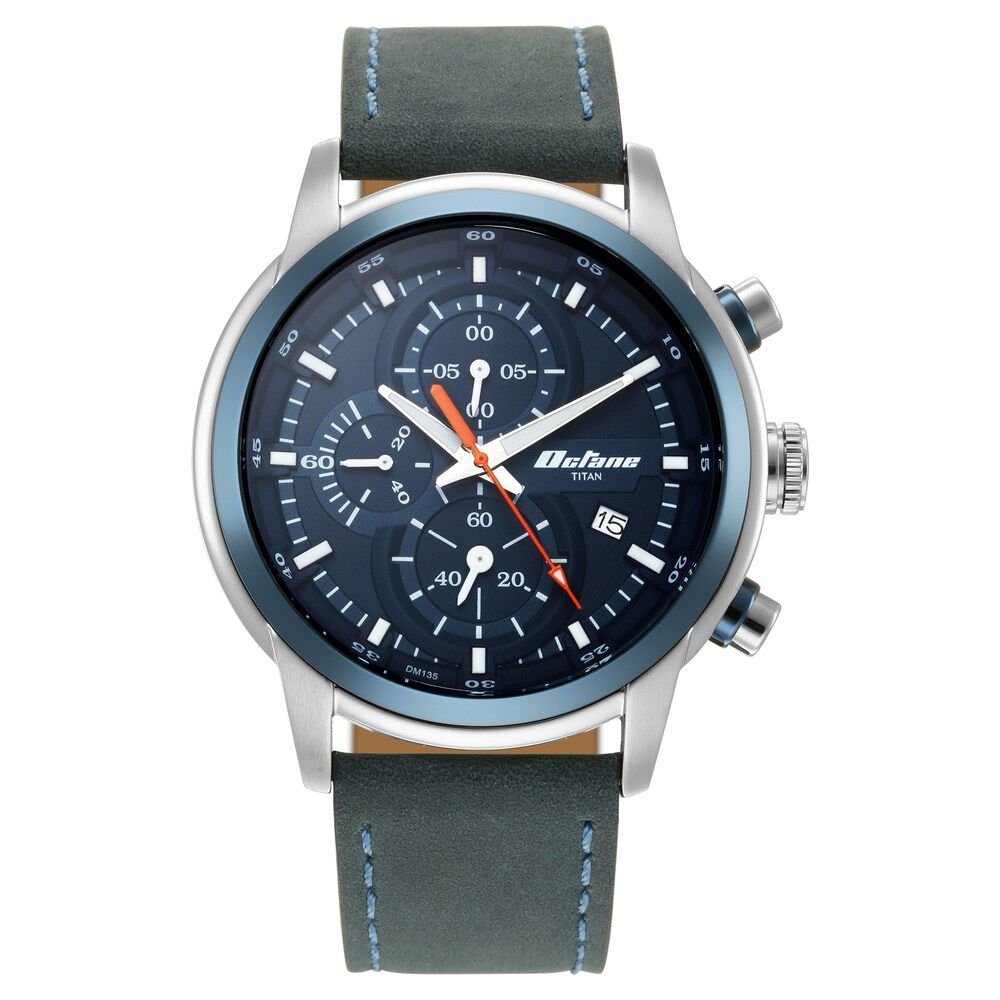 Titan Octane Blue Dial Chronograph Watch for Men - The Watch Factory ®