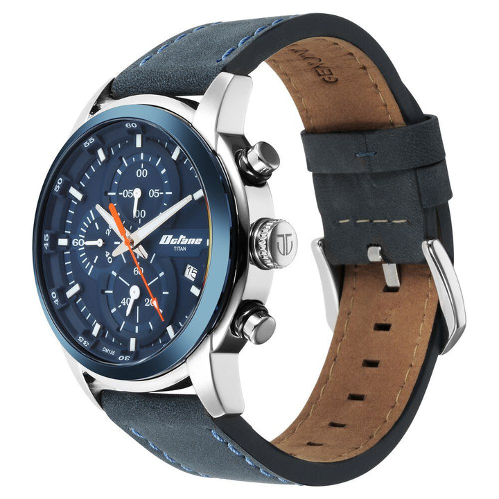 Titan Octane Blue Dial Chronograph Watch for Men - The Watch Factory ®