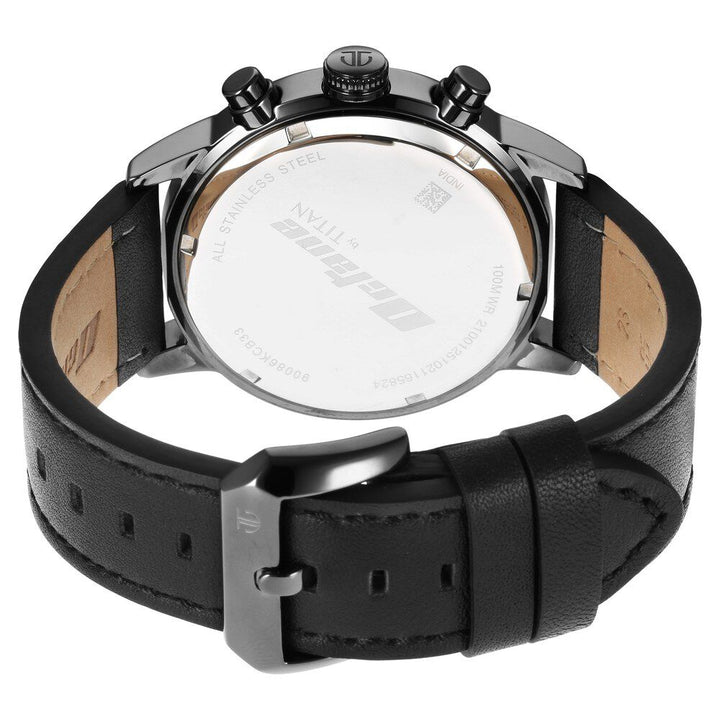 Titan Octane Silver Dial Chronograph Watch for Men NS90086KL03