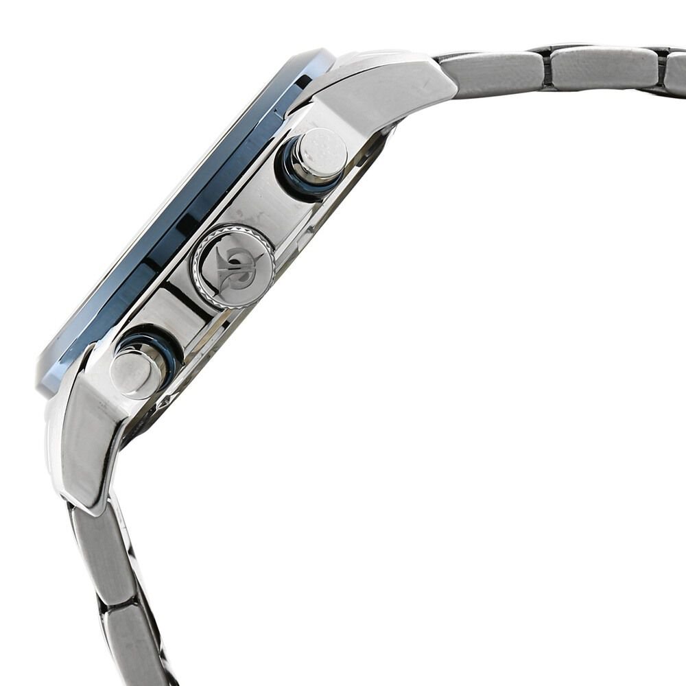 Titan Octane Quartz Chronograph Blue Round Dial Silver Stainless Steel Strap Watch For Men - The Watch Factory ®