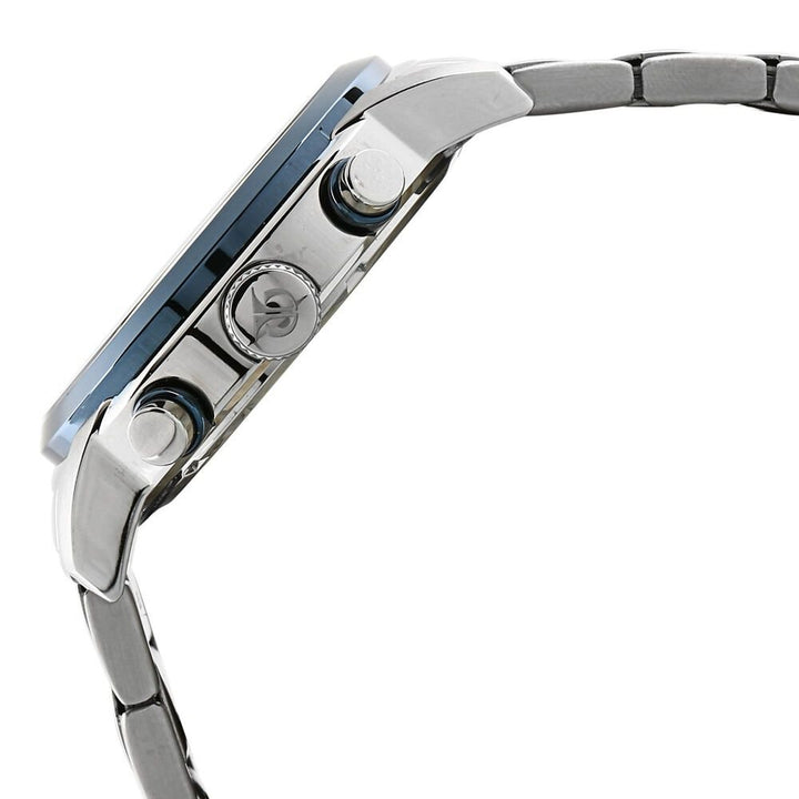 Titan Octane Quartz Chronograph Blue Round Dial Silver Stainless Steel Strap Watch For Men - The Watch Factory ®