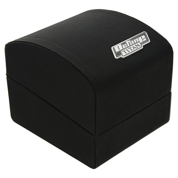 Titan Octane Quartz Chronograph Black Dial Stainless Steel Strap Watch for Men NS90086KM03