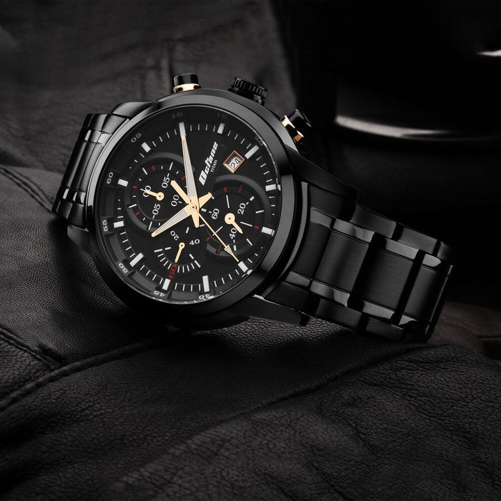 Titan Octane Black Dial Chronograph Watch for Men - The Watch Factory ®