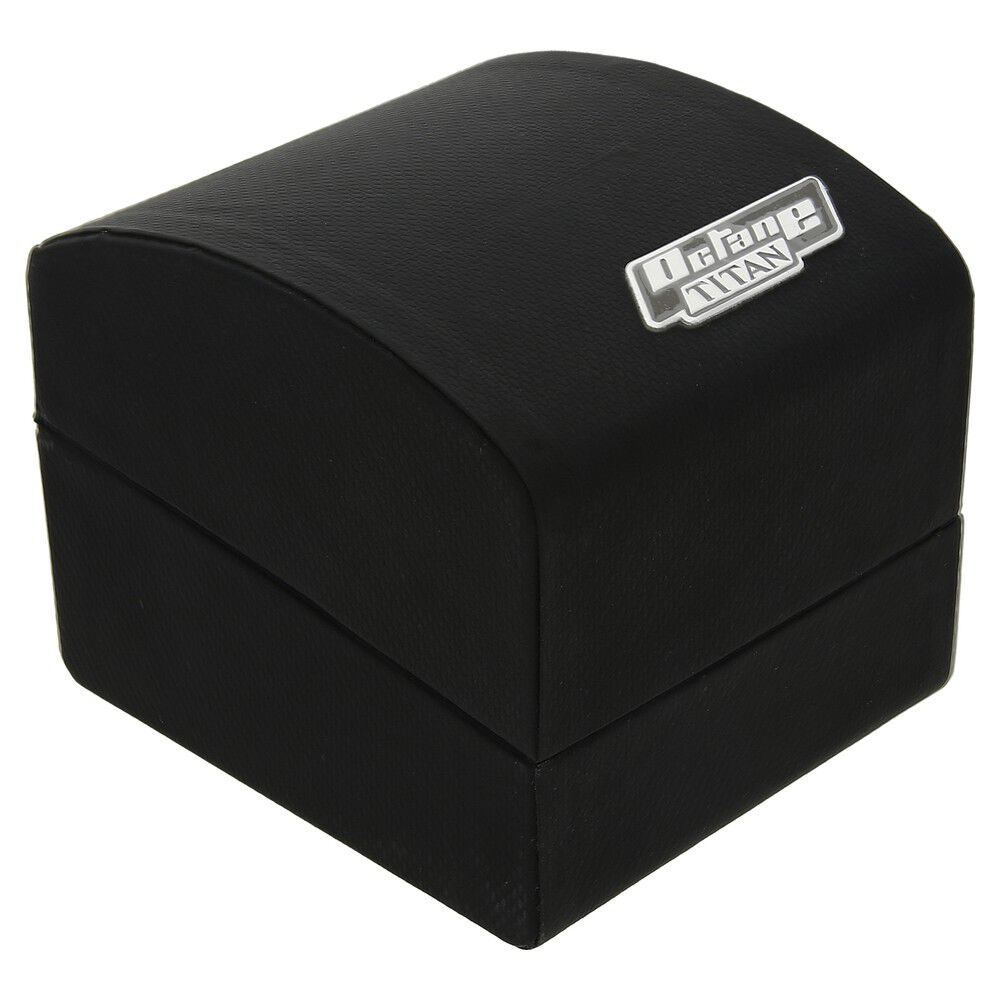 Titan Quartz Chronograph Black Dial Stainless Steel Strap Watch for Men-90092KM01