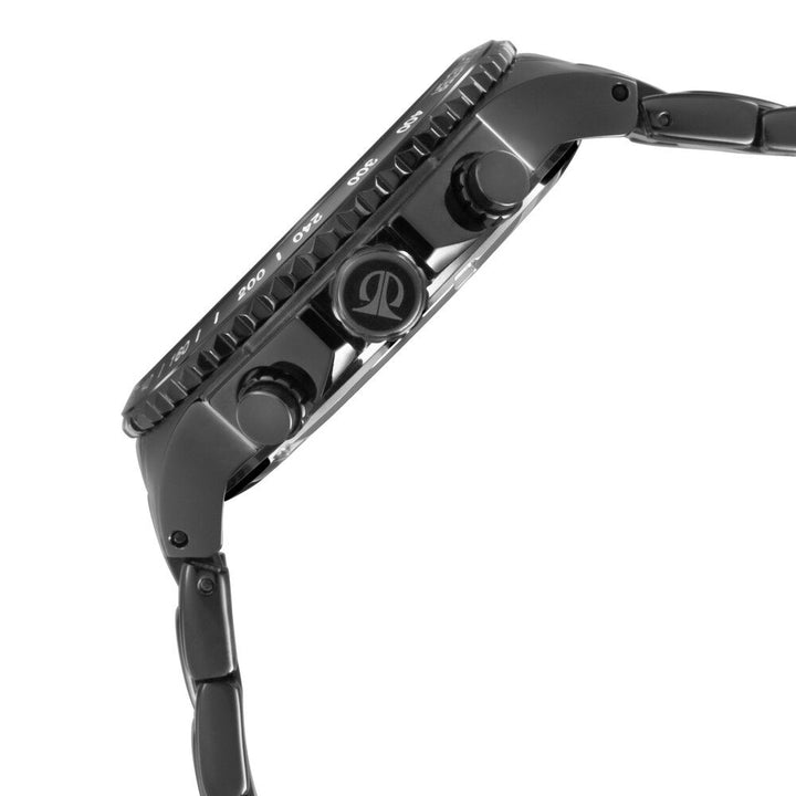 Titan Quartz Chronograph Black Dial Stainless Steel Strap Watch for Men-90092NM01