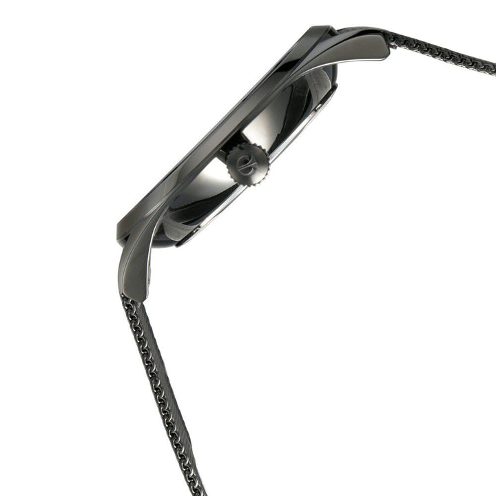 Titan Quartz Multifunction Black Dial Stainless Steel Strap Watch for Men-NN90098NM01