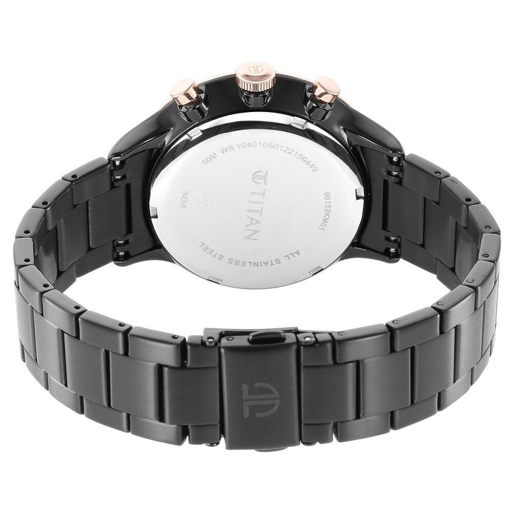 Titan Urban Magic Black Dial Analog Stainless Steel Strap watch for Men - The Watch Factory ®