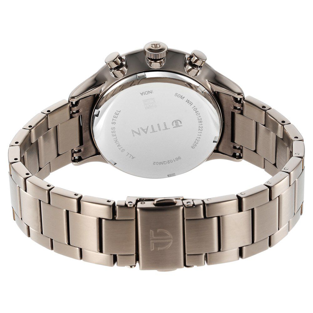 Titan Urban Magic Brown Dial Multial Stainless Steel Strap watch for Men - The Watch Factory ®