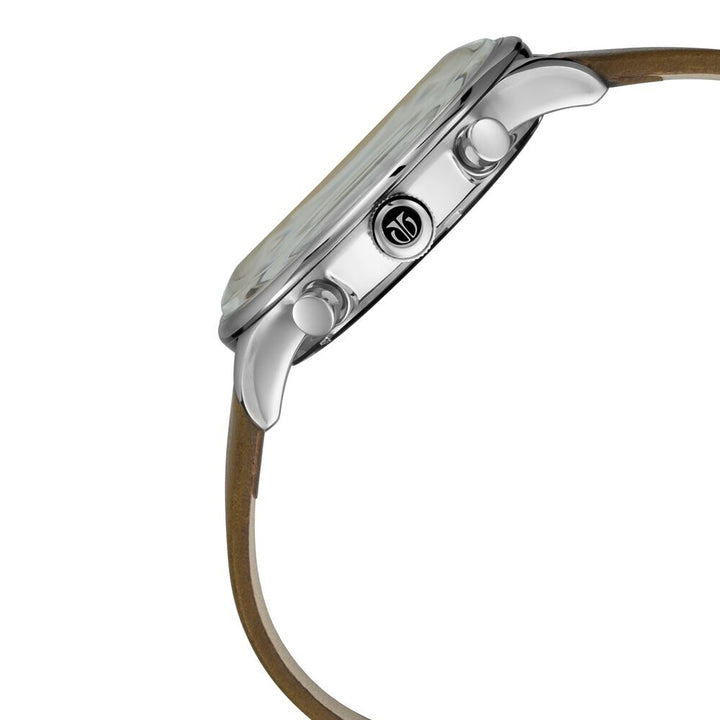 Titan On Trend White Dial Quartz Multifunction Leather Strap watch for Men NS90102SL02