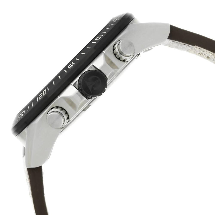 Titan Octane Black Dial Chronograph Leather Strap watch for Men NS90103KL01