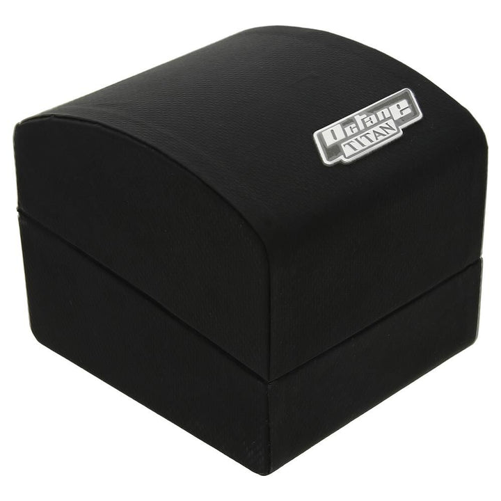 Titan Octane Black Dial Chronograph Leather Strap watch for Men NS90103KL01