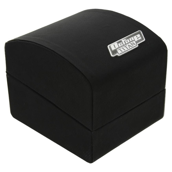 Titan Octane White Dial Chronograph Leather Strap watch for Men-NP90103KL02