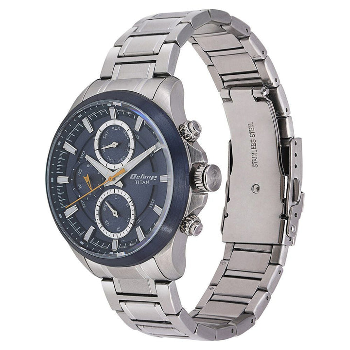 Titan Octane Blue Dial Quartz Multifunction Stainless Steel Strap watch for Men - The Watch Factory ®