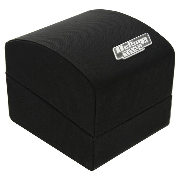 Titan Octane Blue Dial Chronograph Leather Strap watch for Men-NP90106KL01