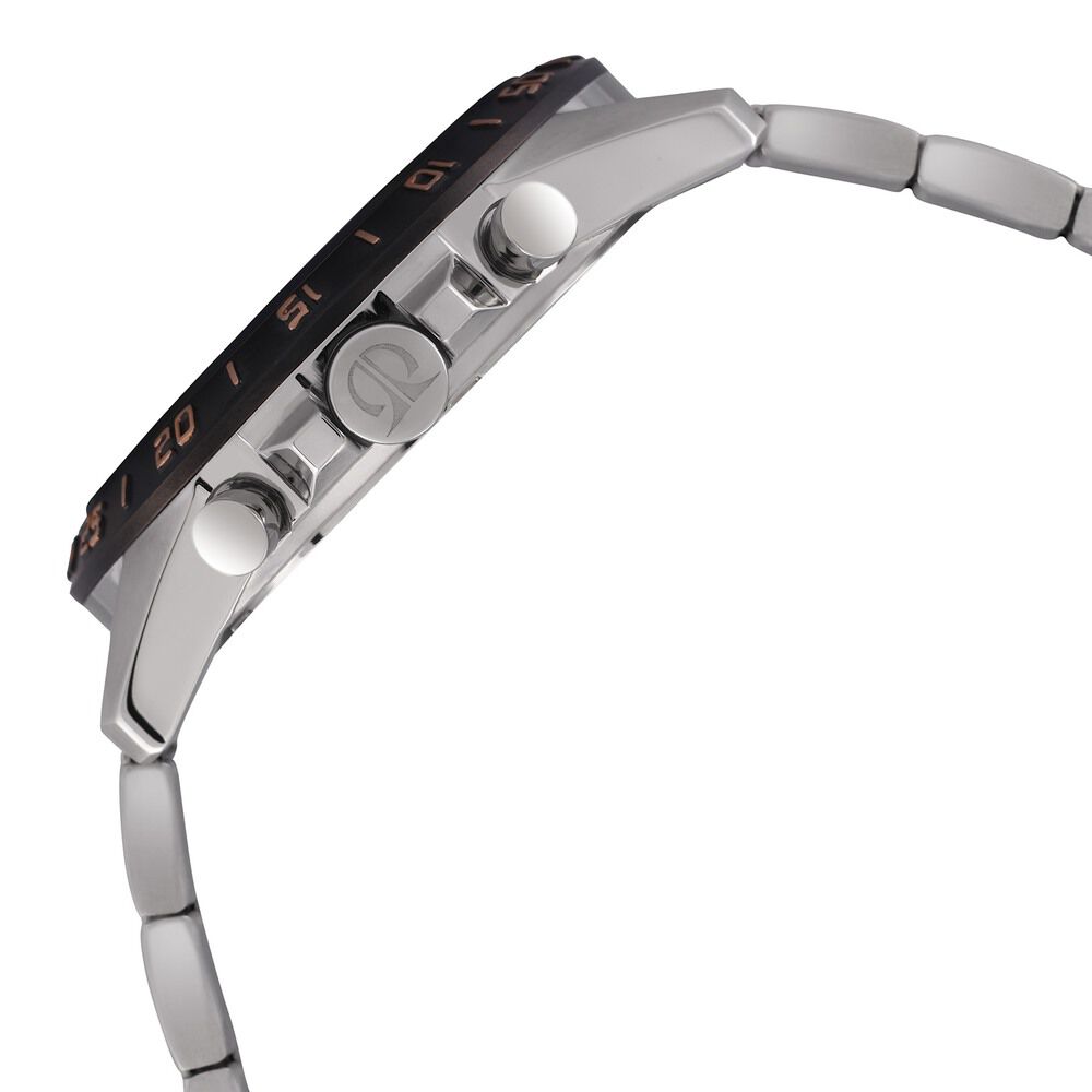 Titan Quartz Chronograph Black Dial Stainless Steel Strap Watch for Men - The Watch Factory ®