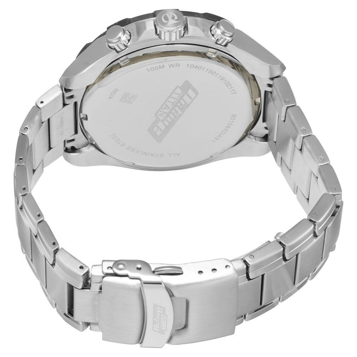 Titan Quartz Chronograph Silver Dial Stainless Steel Strap Watch for Men NS90108KM01