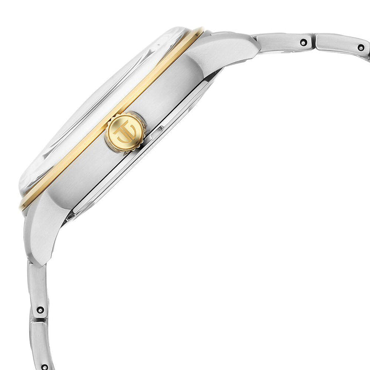 Titan Golden Heart Skeletal Automatic Analog with Silver Dial Dual-Tone Stainless Steel Strap Watch for Men-90110BM01