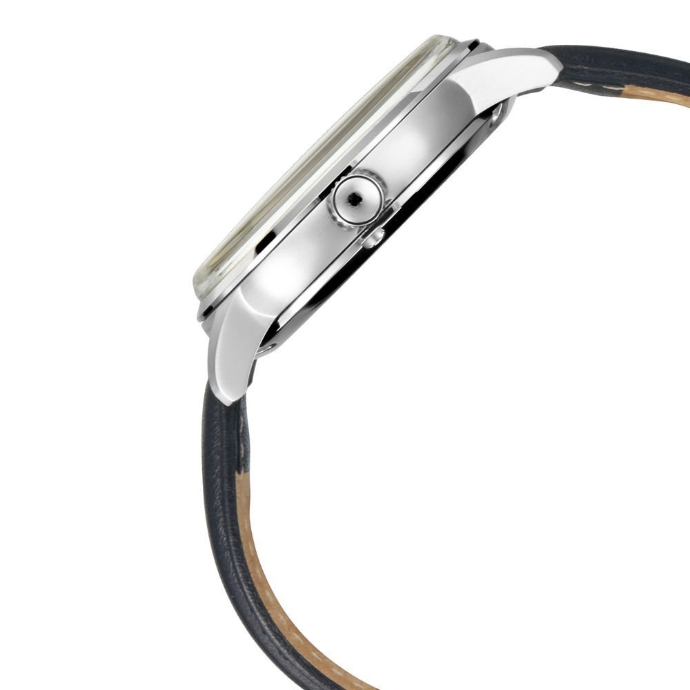 Titan Automatic Champagne Dial Blue Leather Strap Watch - The Watch Factory ®