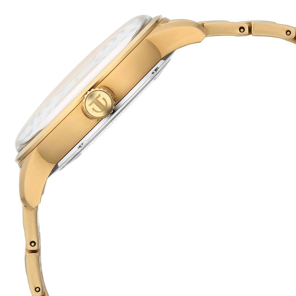 Titan Golden Heart Skeletal Automatic Analog with Silver Dial Yellow Gold Stainless Steel Strap Watch for Men-90110YM01