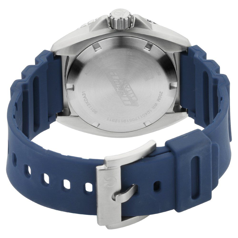 Titan Octane Hyper Lume Blue Dial Analog TPU Strap Watch for Men-NP90113KP02