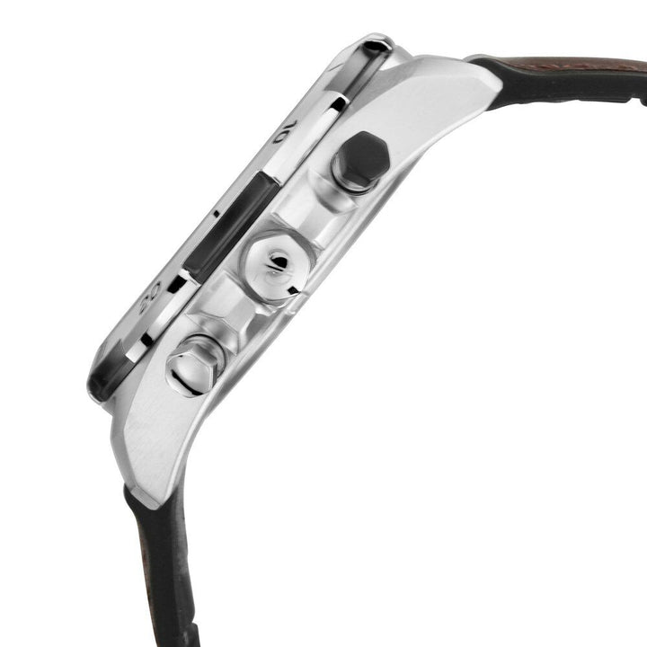 Titan Octane Hyper Lume Black Dial Quartz Multifunction Leather Strap watch for Men NS90114KP01