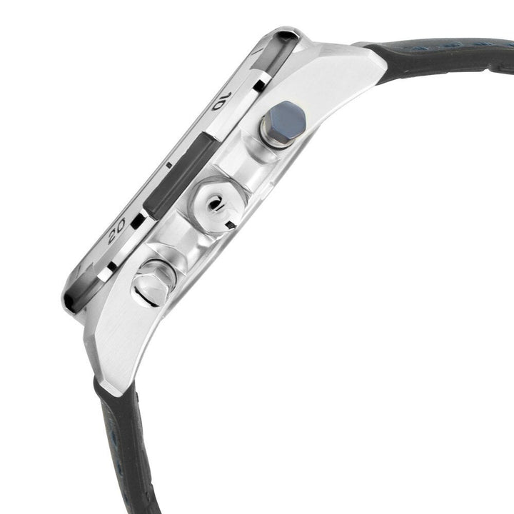 Titan Octane Hyper Lume Blue Dial Quartz Multifunction Leather Strap watch for Men-NP90114KP03