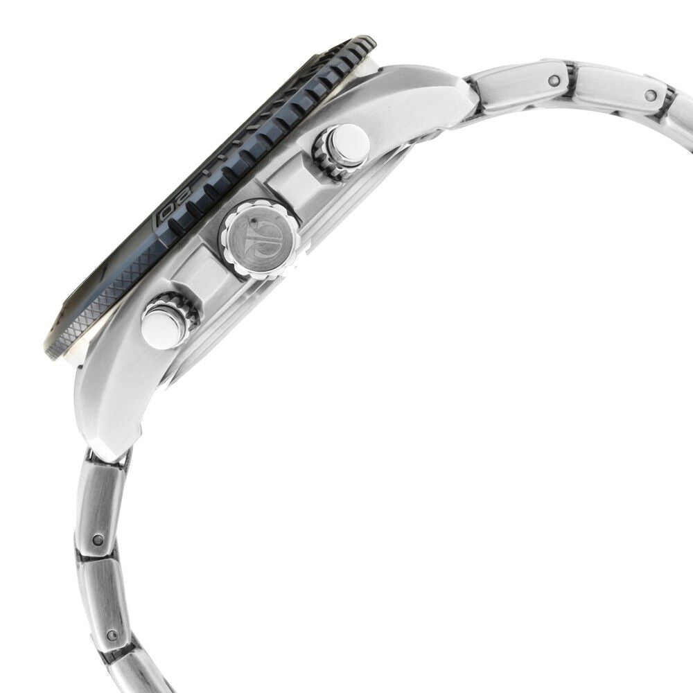 Titan Quartz Chronograph Silver Dial Stainless Steel Strap Watch for Men-NP90115KM01