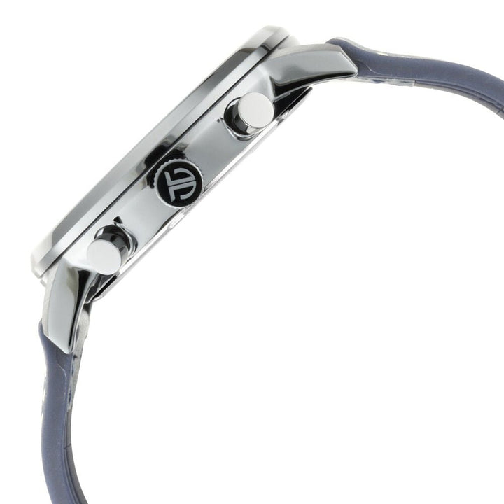 Titan Athleisure Silver Dial Quartz Multifunction Leather Strap Watch for Men-NS90119QP01