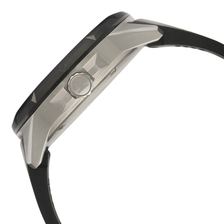 Titan Quartz Multifunction Blue Dial Silicone & Leather Strap Watch for Men NS90123KP02