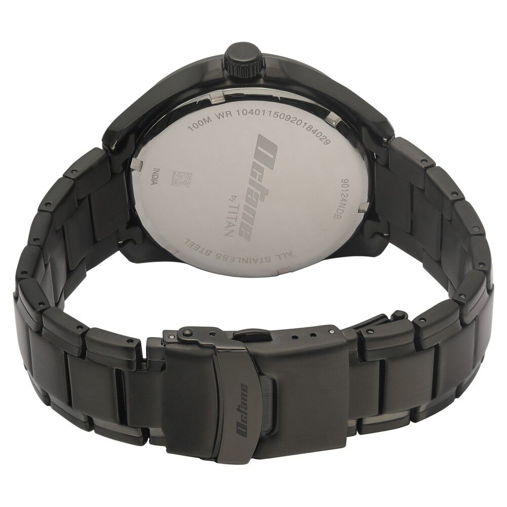 Titan Quartz Multifunction Silver Dial Stainless Steel Strap Watch for Men NS90124NM01