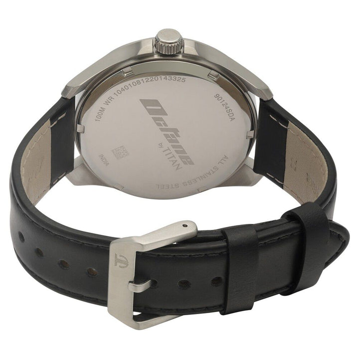 Titan Quartz Multifunction Silver Dial Leather Strap Watch for Men - The Watch Factory ®